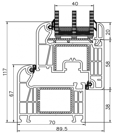 Clasictherm proste pakiet 40mm